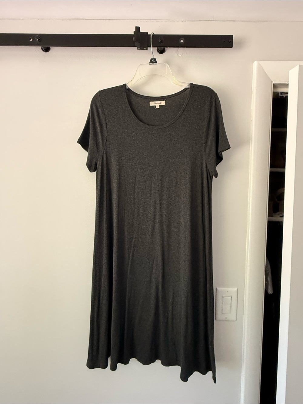 Madewell Classic  Charcoal Short-Sleeve T shirt  Dress
